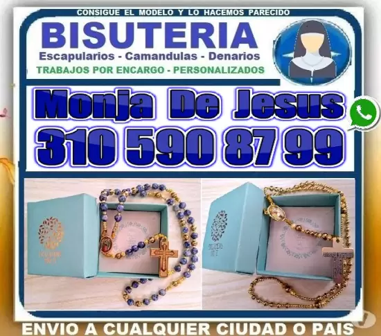 ⭐ Bisuteria MONJA DE JESUS, Camandulas, Rosarios,